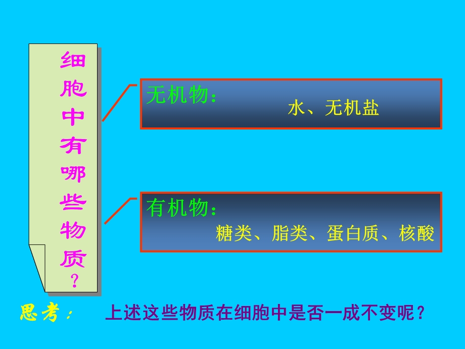 人教版细胞的生活需要物质和能量.ppt_第3页