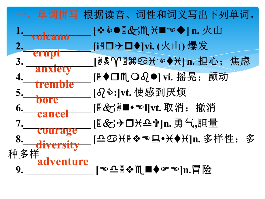 人教版新课标英语选修6uint1复习.pptx_第3页