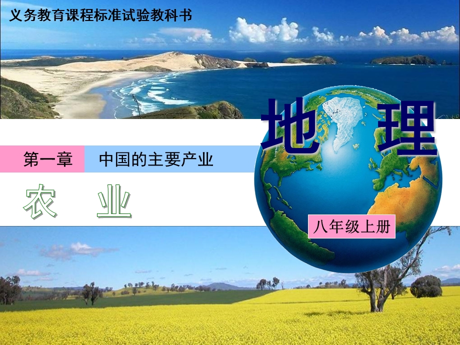 八年级地理上册第四章中国的主要产业第一节农业.ppt_第1页