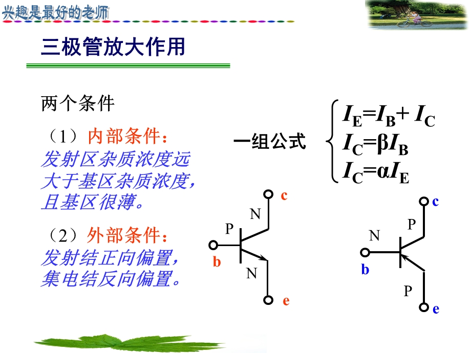 共射极放大电路的工作原理及BJT工作状态判断.ppt_第3页