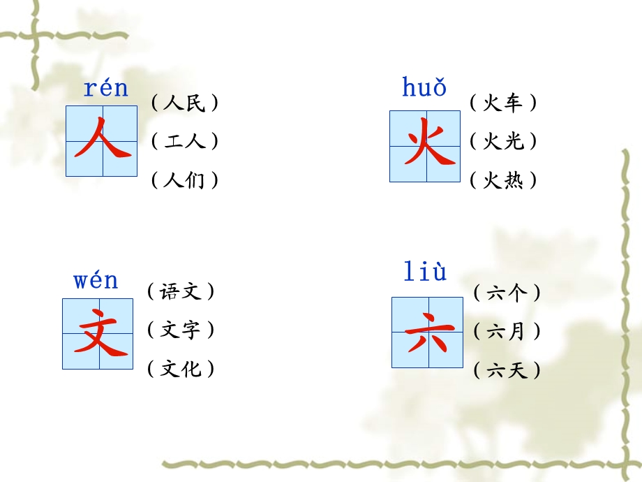 人教版第一册第一课《画》生字、词语.ppt_第2页