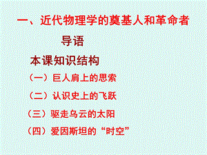 人民版历史必修三一近代物理学的奠基人和革命者6.ppt