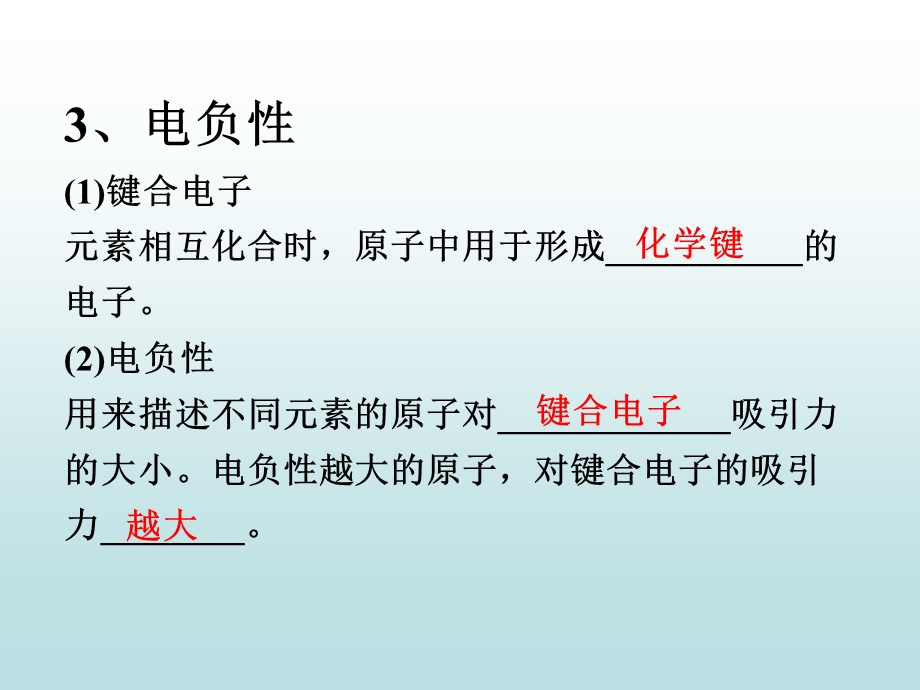 元素周期律-元素的电负性.ppt_第1页