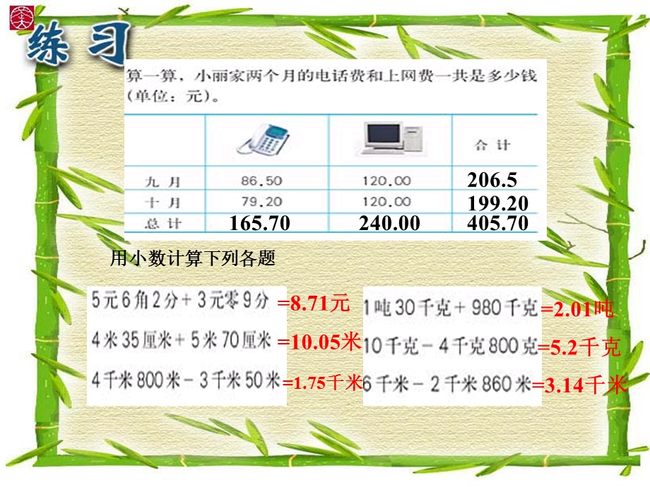 人教版四年级下册第六单元小数加减法(第二课时).ppt_第3页