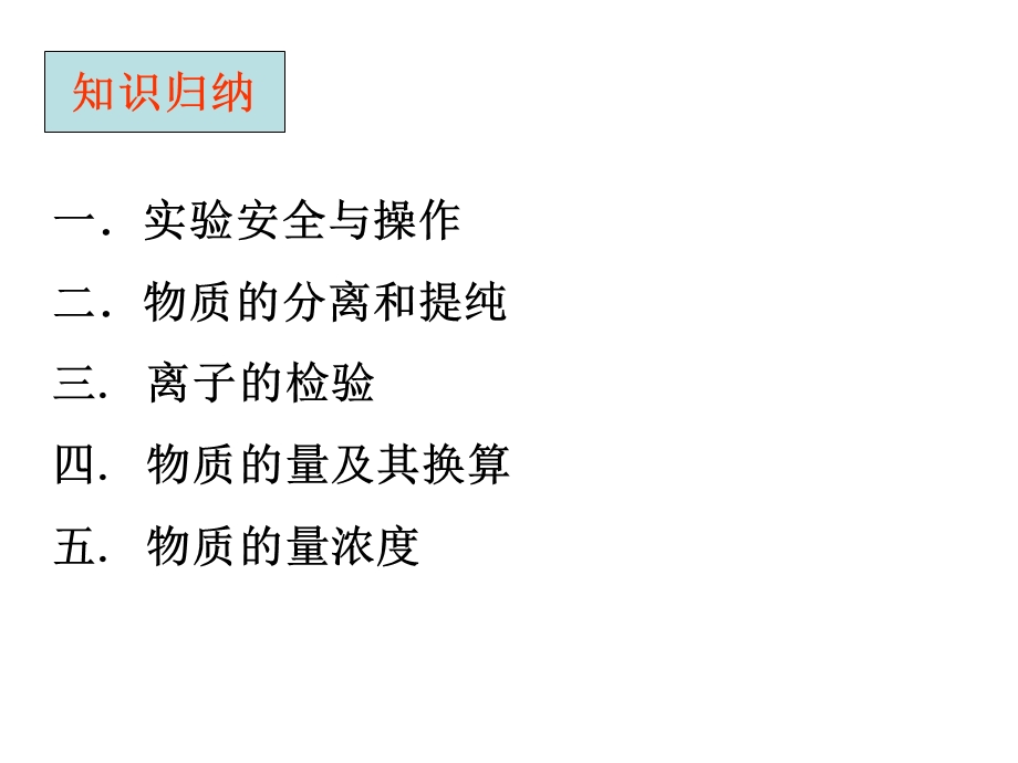 人教版高一化学必修一第一章：从实验学化学复习课件(共33张PPT).ppt_第2页