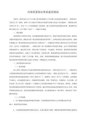 内部质量保证体系建设规划.docx