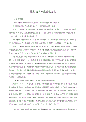 数控技术专业建设方案.docx