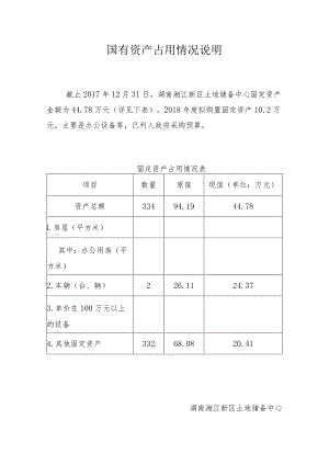 国有资产占用情况说明.docx