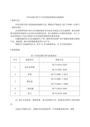 车用压缩天然气产品质量监督抽查实施细则.docx