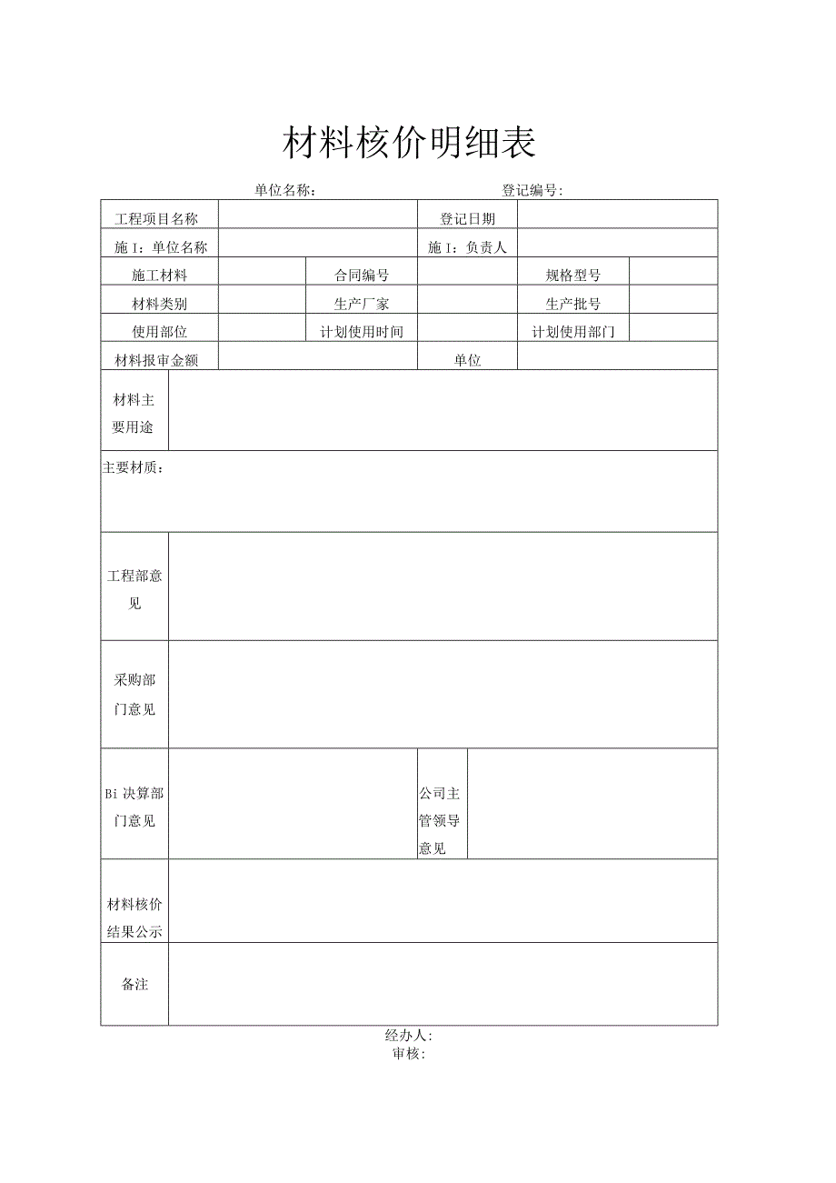 材料核价明细表.docx_第1页