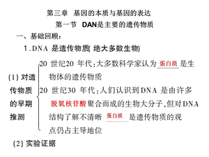 人教版教学课件第三章基因的本质与基因的表达第1节DNA是主要的遗传物质.ppt