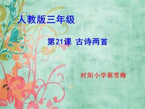 人教版小学语文三年级上册-饮湖上初晴后雨PPT课件.ppt