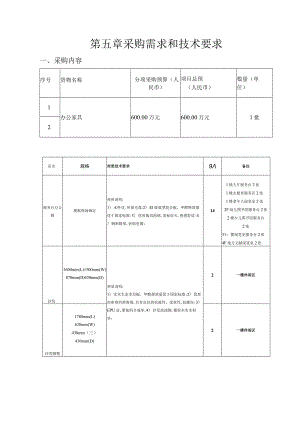 第五章采购需求和技术要求.docx