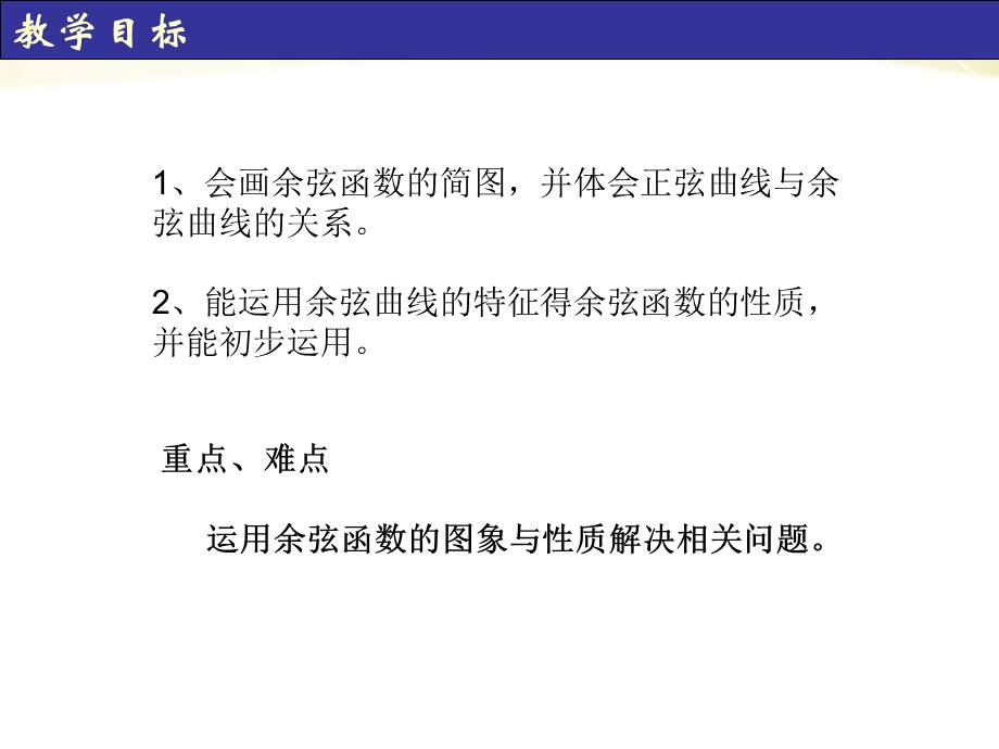 余弦函数的图象与性质王国利.ppt_第3页