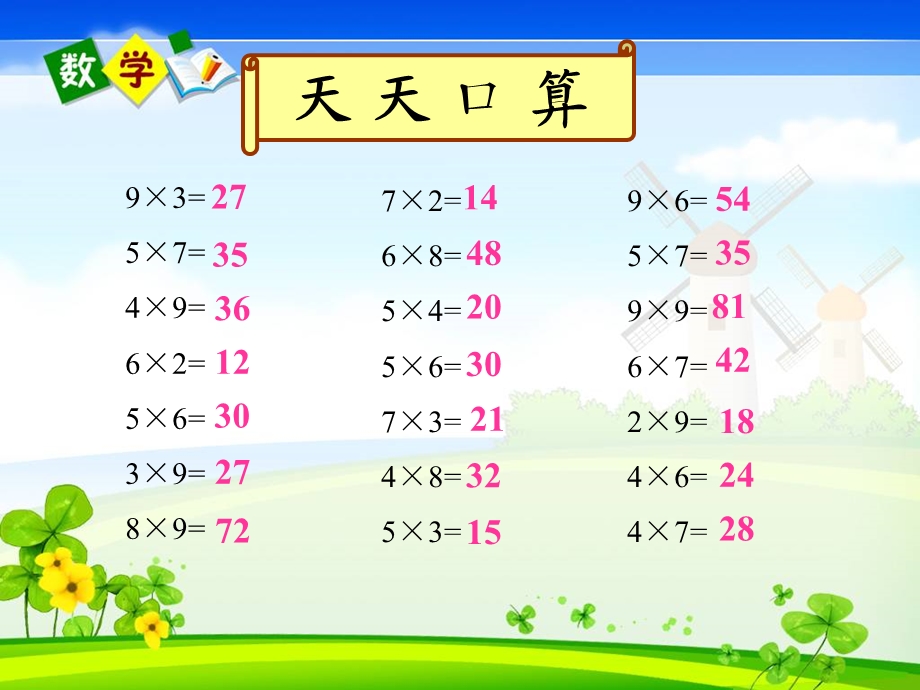 小学数学第四册第一单元解决问题例.ppt_第2页