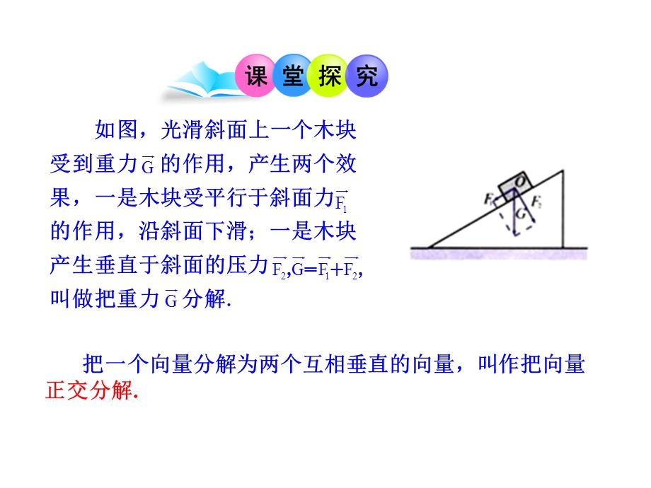 向量的正交分解和坐标表示向量的坐标运算.ppt_第3页