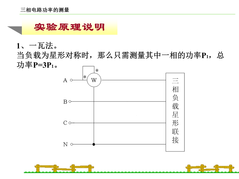 实验十三三相交流电路功率的测量.ppt_第2页