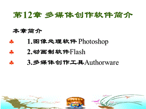 多媒体创作软件简介FlashMx.ppt