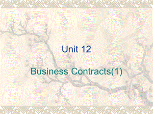 商务合同翻译BusinessContract.ppt