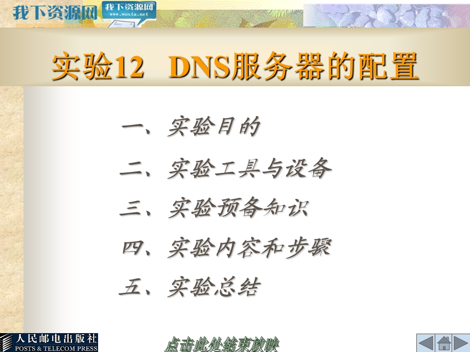 实验12DNS服务器的配置.ppt_第1页