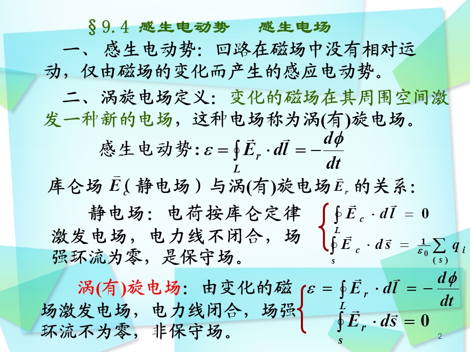 大学物理课件第九章(第二讲)互感自感磁能.ppt_第2页