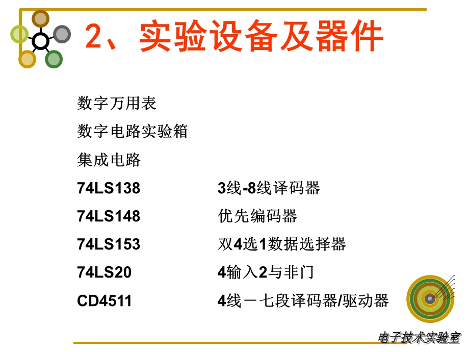 实验3编码器、译码器和数据选择器应用.ppt_第3页