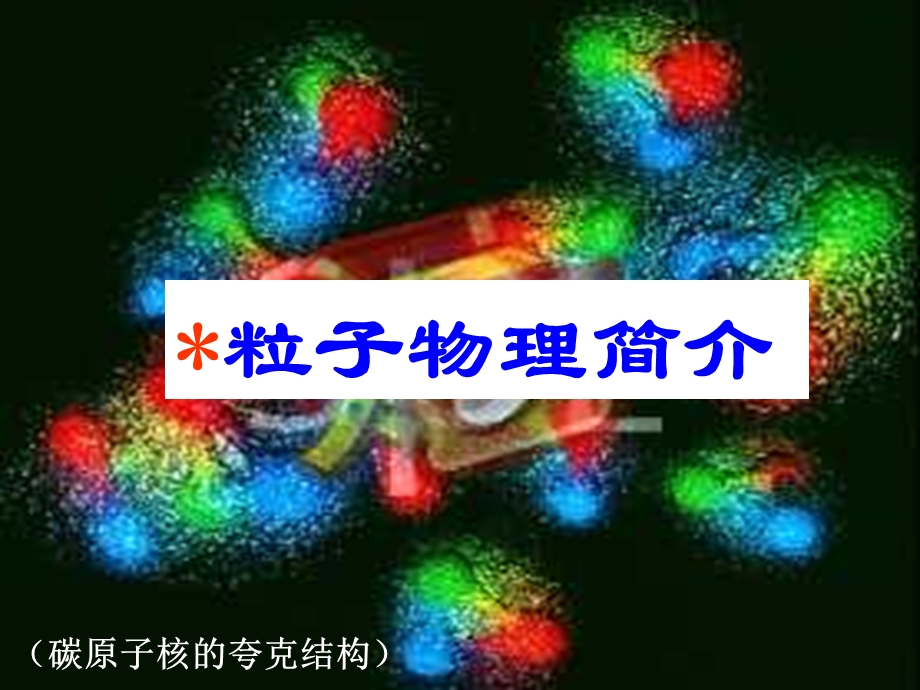 大学物理-多媒体课件-6粒子物理简介.ppt_第1页