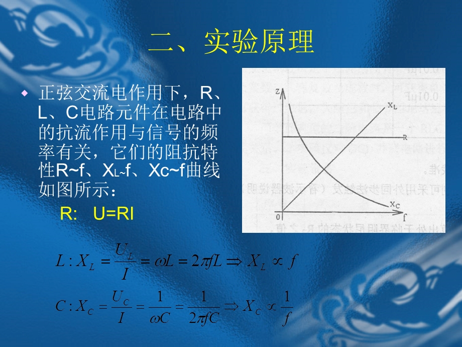 实验五RLC元件阻抗特性的测定.ppt_第3页