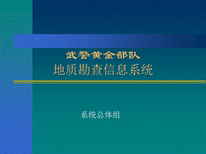 地质勘查信息系统.ppt