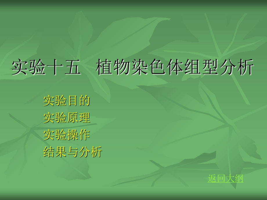 实验十四植物染色体组型分析.ppt_第1页