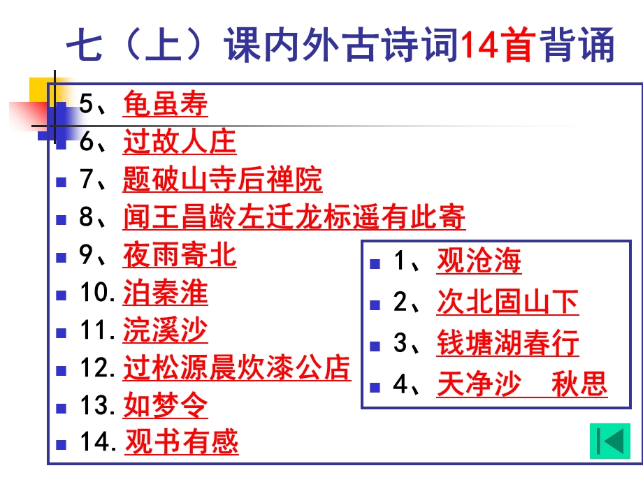 古诗词曲背默测试(25首).ppt_第2页