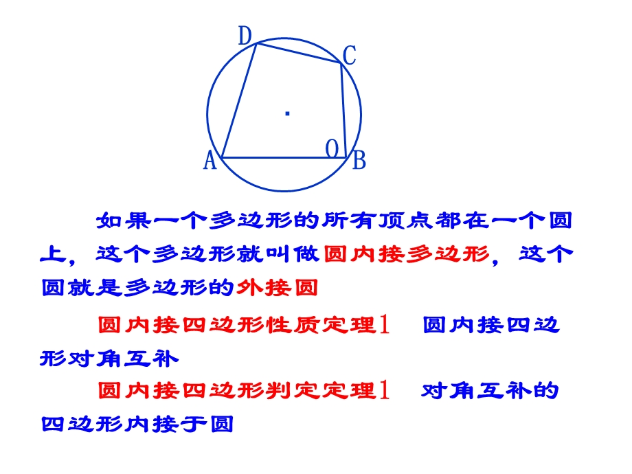 圆内接四边形的性质和判定定理.ppt_第2页