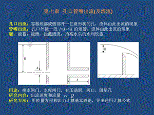 大学流体力学课件40-第七章孔口管嘴流动第一节.ppt