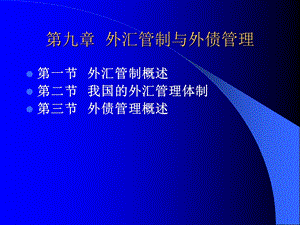 外汇管制与外债管理.ppt