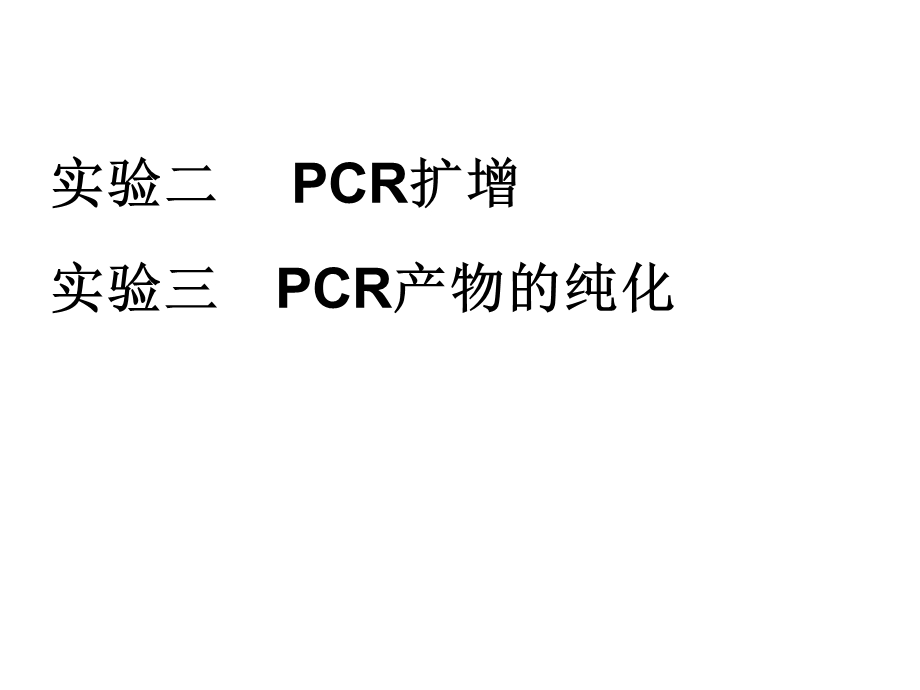 实验二PCR扩增及其产物的纯化.ppt_第1页