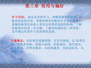 微观经济学效用与偏好.ppt