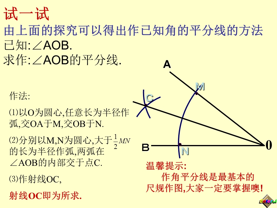 数学上册角平分线的性质课件新人教.ppt_第3页