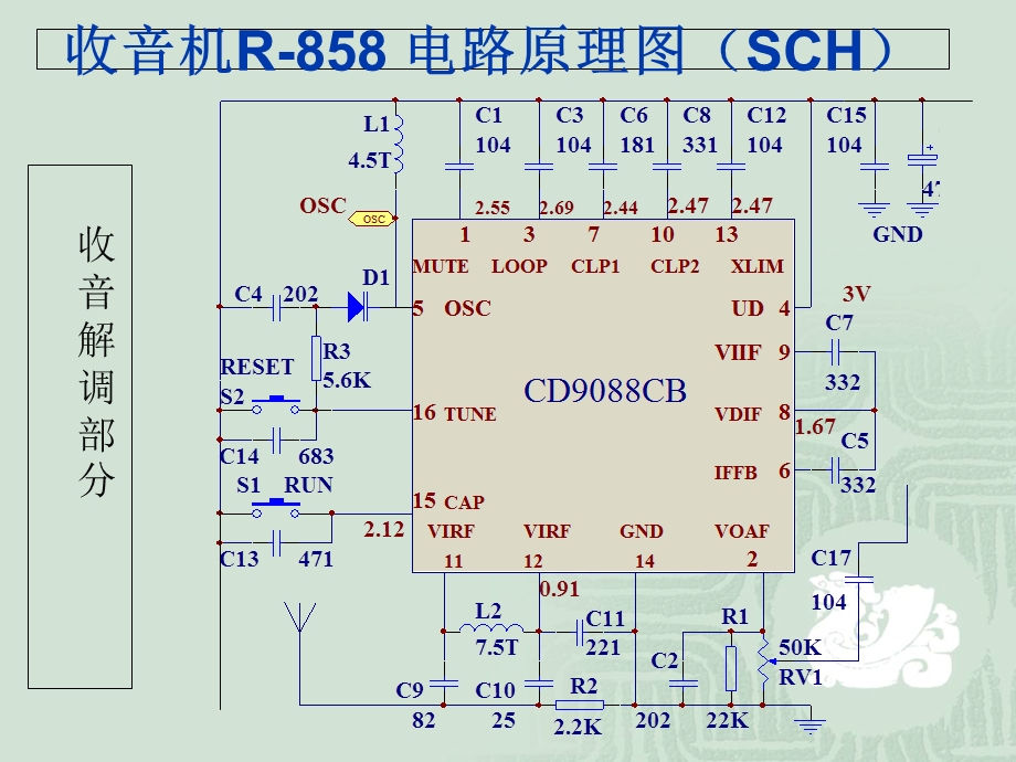 收音机电路图总原理图及各部分功能.ppt_第2页