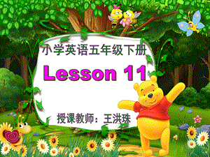 新版小学英语五年级下册Lesson11课件.ppt