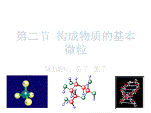 构成物质的基本微粒课件1(沪教版九年级).ppt