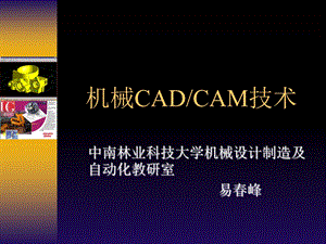 机械CAD-CAM技术第二讲-设计数据处理技术.ppt