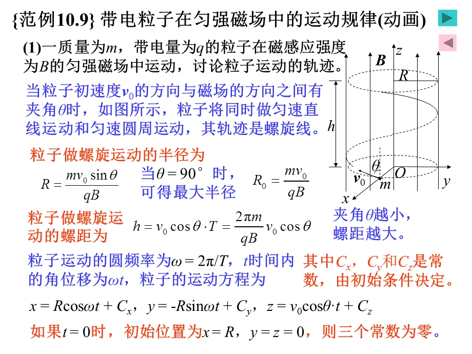 恒磁场之带电粒子在匀强磁场中的运动规律(动画).ppt_第3页