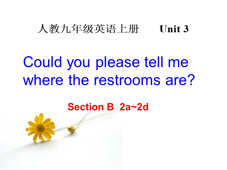 新版人教版九年级英语unit3CouldyoupleasetellmeSectionB课件.ppt_第1页