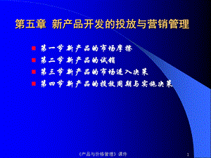 新产品投放与营销管理.ppt