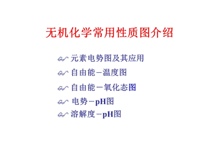 无机化学中常见图形简介(有).ppt