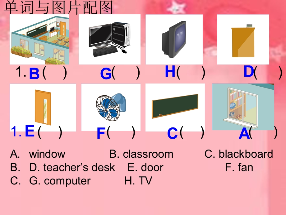 新版人教版小学英语四年级上册unit1revision.ppt_第2页