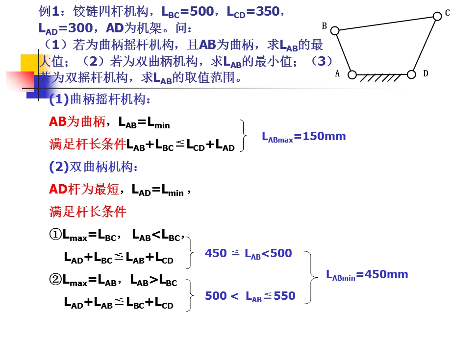 机械原理典型例题(第四章连杆机构).ppt_第2页