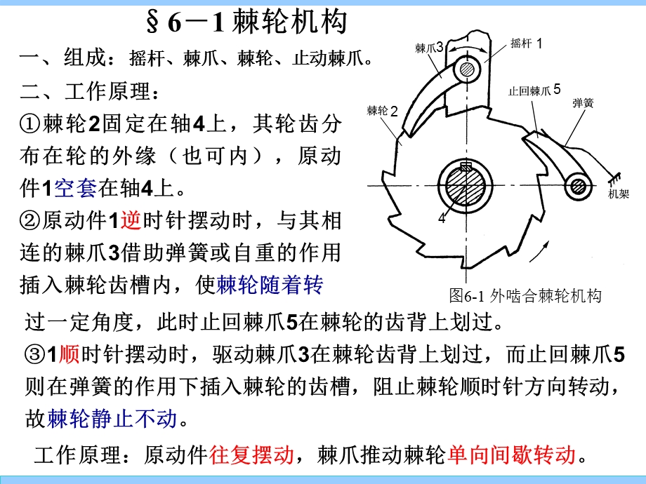 机械设计基础第6章间歇运动机构.ppt_第3页