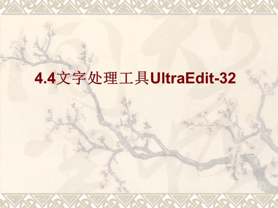 文字处理工具UltraE.ppt_第1页