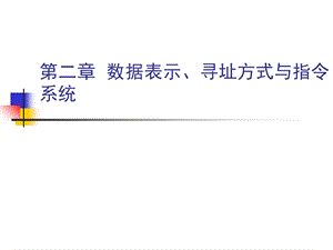 数据表示和指令系统.ppt